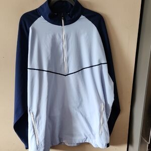 FootJoy Light Blue and Navy Lightweight Golf Pullover